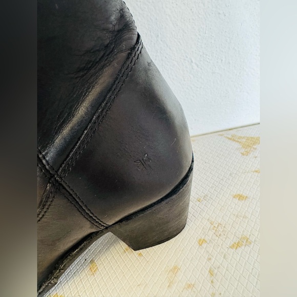🔥🔥FINAL CLEARENACE 🔥🔥 FRYE Women’s Jackie Black Leather Boots Pull On - Picture 2 of 10